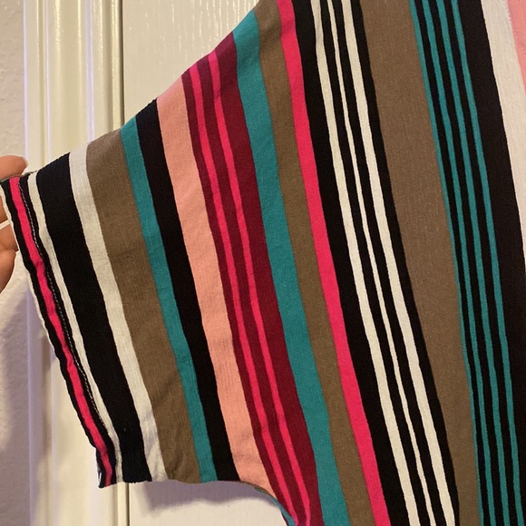 EXPRESS- STRIPED BATWING TOP - Picture 4 of 9